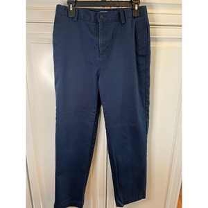 Lands'‎ End Navy School Uniform Cotton Chino Shorts Boys Size 18